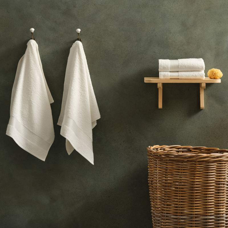 Karaca Home Off White 4 Pcs Towel Set 50x90 cm Karaca Home Off White 4 Pcs Towel Set 50x90 cm