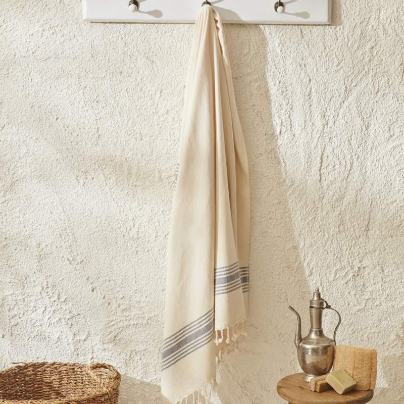 Karaca Home Minka 100% Cotton Peshtemal 90x160 cm Navy Blue