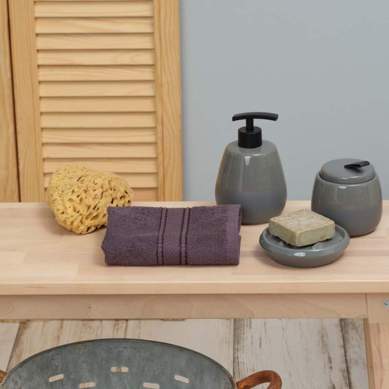 Karaca Home Daily Soft 100% Cotton Hand Towel 30x50 cm Anthracite