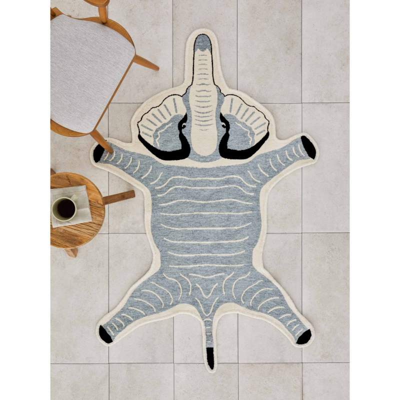 Cashmere Carpet Nature Lover Recycled Cute Friends Elephant 120x155 cm