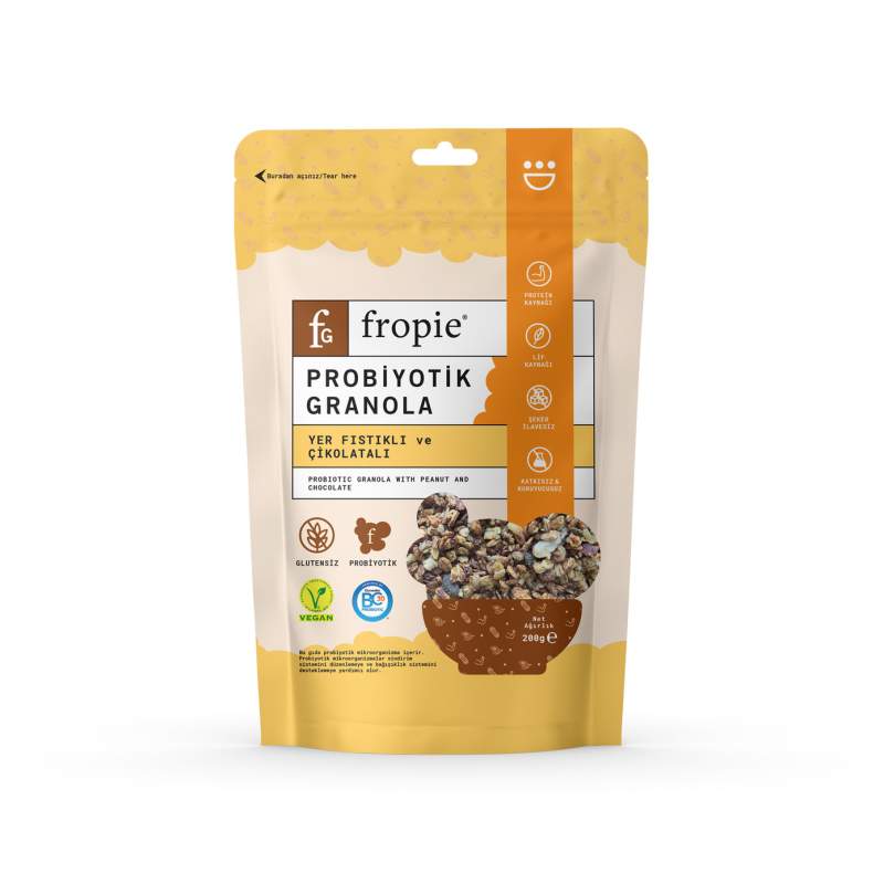 Fropie Peanut Chocolate Probiotic Granola 200 Gr