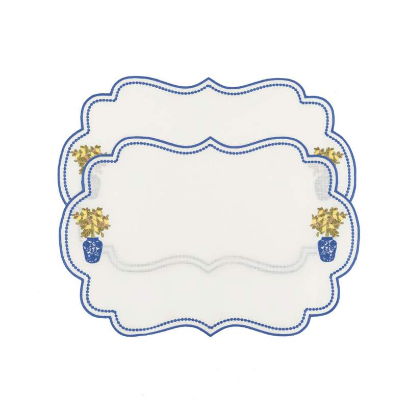 Karaca Home Lemon Placemat for 2