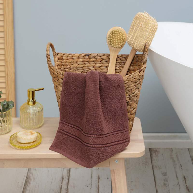 Karaca Home Daily Soft Coffee 100% Cotton Hand Towel 30x50 cm