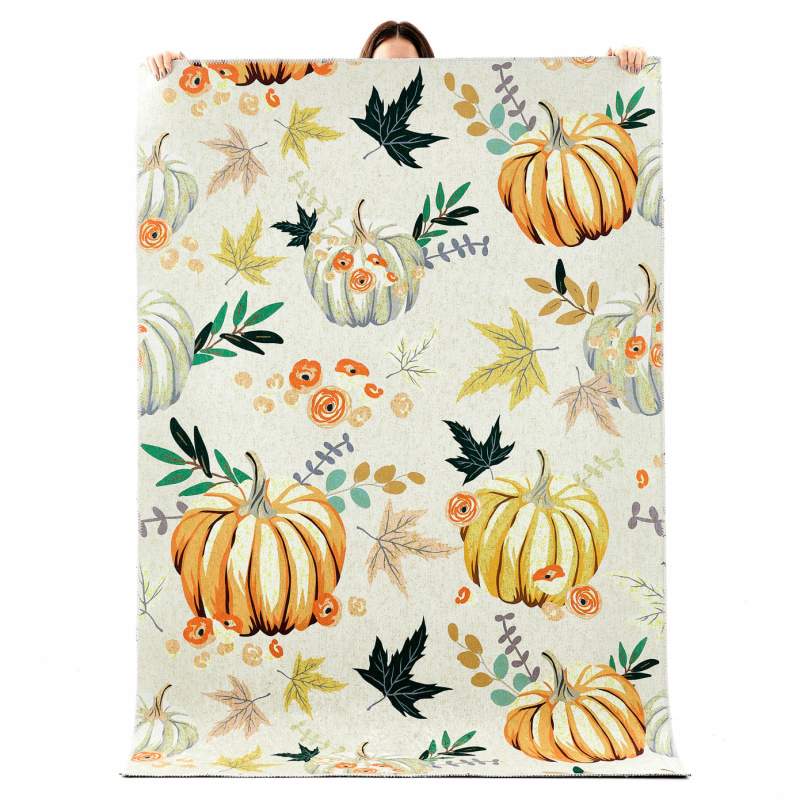 Cashmere Carpet Decorative Art Kitchen Pumpkin 80x150 cm