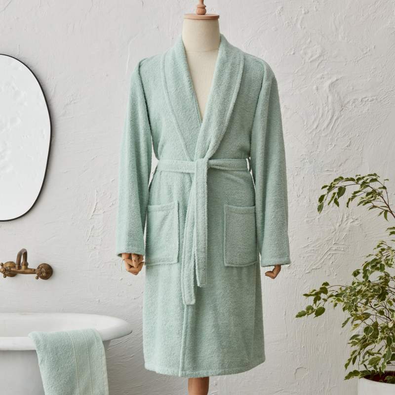 Karaca Home Lottie 100% Cotton Bathrobe L/XL Green