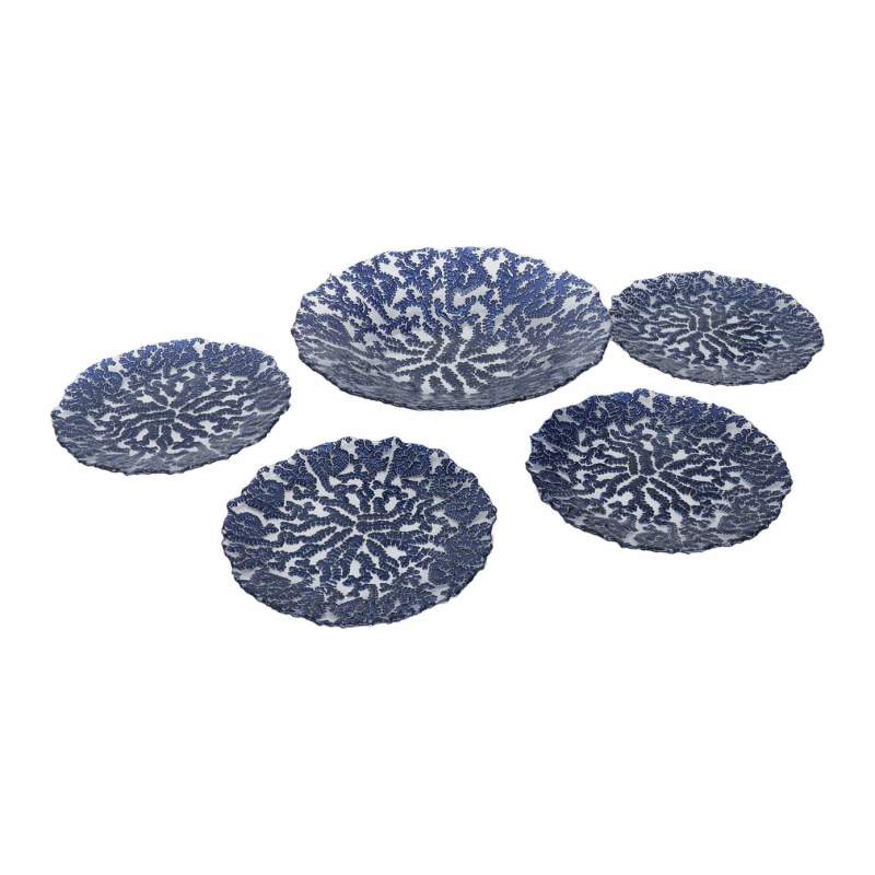Karaca Home Coral 5 Pcs Decorative Fruit Bowl Set Karaca Home Coral 5 Pcs Decorative Fruit Bowl Set