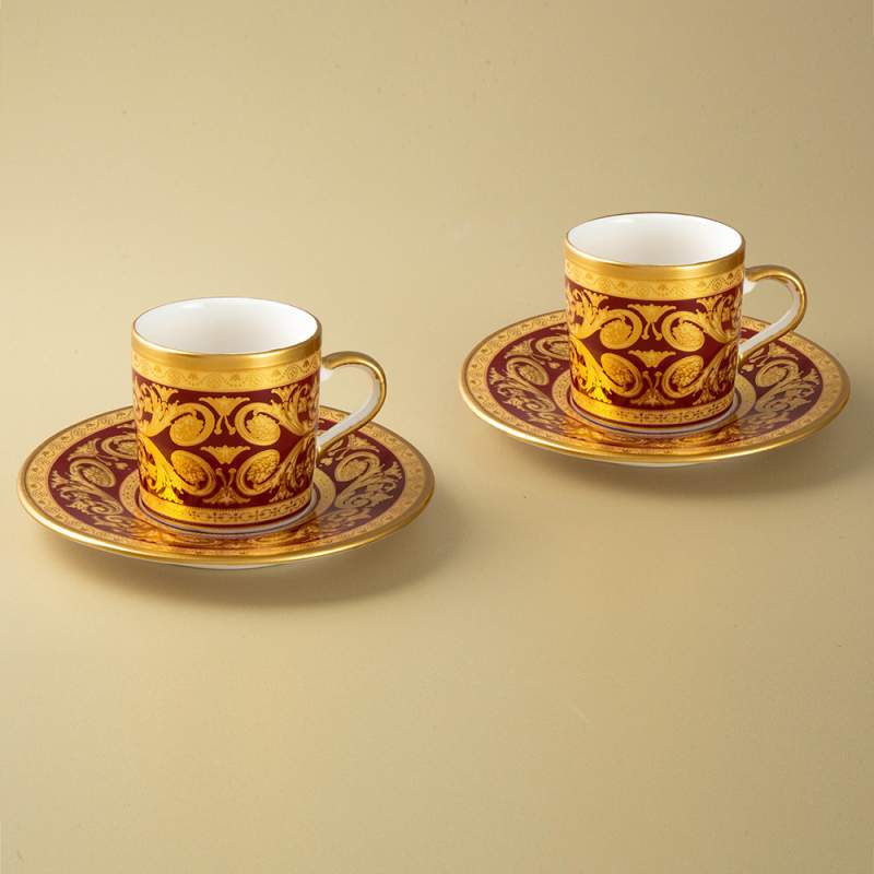 Jumbo Palast Claret Red Set of 2 Coffee Cups