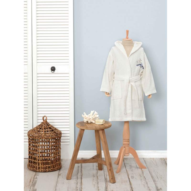 Karaca Home Dina 4-6 Years Old Child 100% Cotton Bathrobe Karaca Home Dina 4-6 Years Old Child 100% Cotton Bathrobe