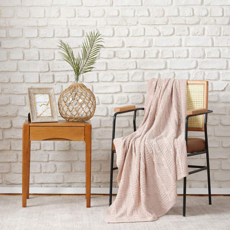 Karaca Home Dio Powder TV Blanket 130x170 cm Karaca Home Dio Powder TV Blanket 130x170 cm