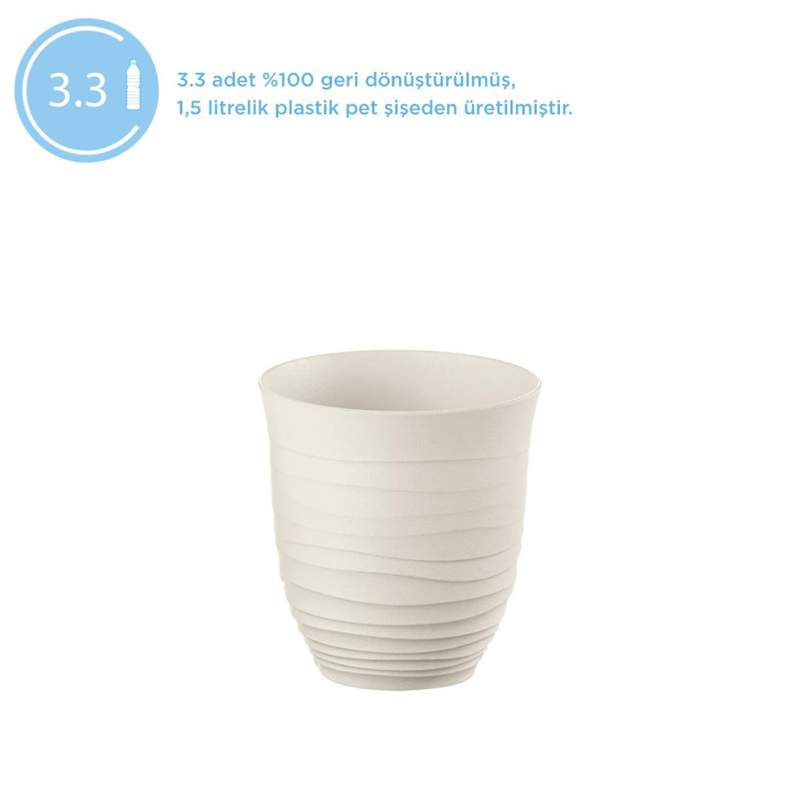 Guzzini Tierra Short Glass Milk White