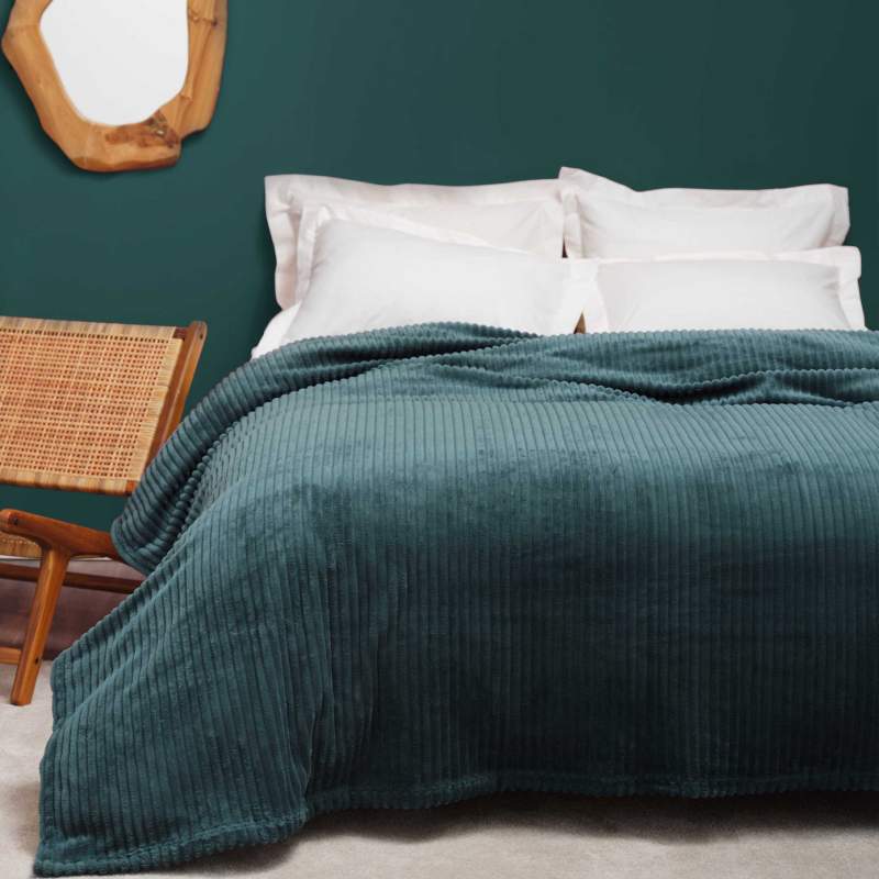 Karaca Home Joena Petrol Double Blanket Karaca Home Joena Petrol Double Blanket