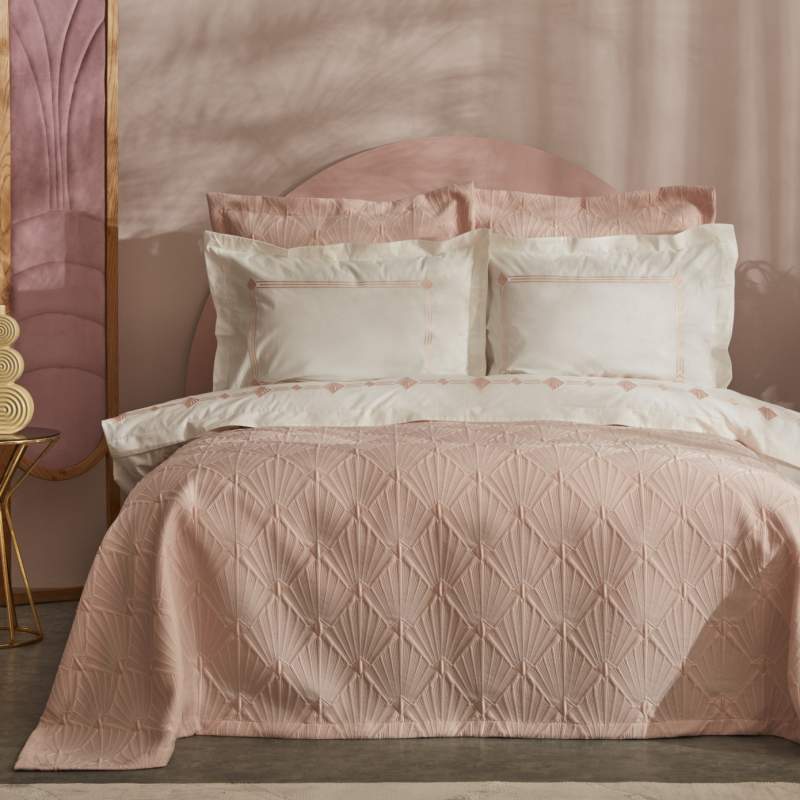 Karaca Home Diamond Double 9 Piece Duet Set Salmon