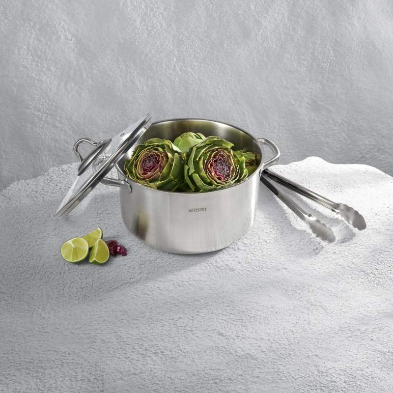 Emsan Steel Force Deep Pot 18 cm