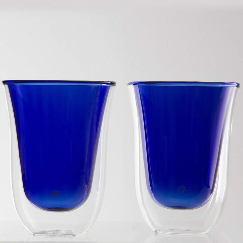 Jumbo Glory 7 Double Walled Set of 2 Glasses Navy Blue 300 ml