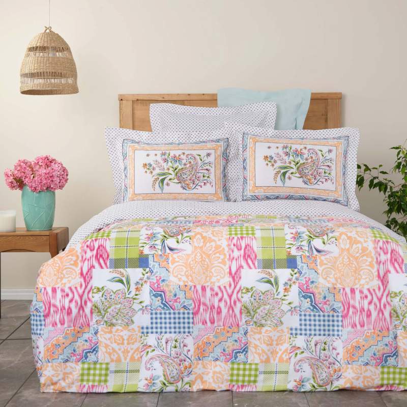 Karaca Home Dallias Fuchsia 100% Cotton Double Duvet Cover Set Karaca Home Dallias Fuchsia 100% Cotton Double Duvet Cover Set