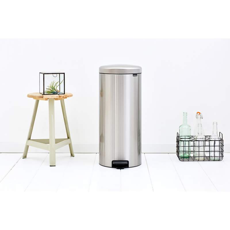 Brabantia 001-01-Newicon Fpp Matt Steel Pedal Trash 30L
