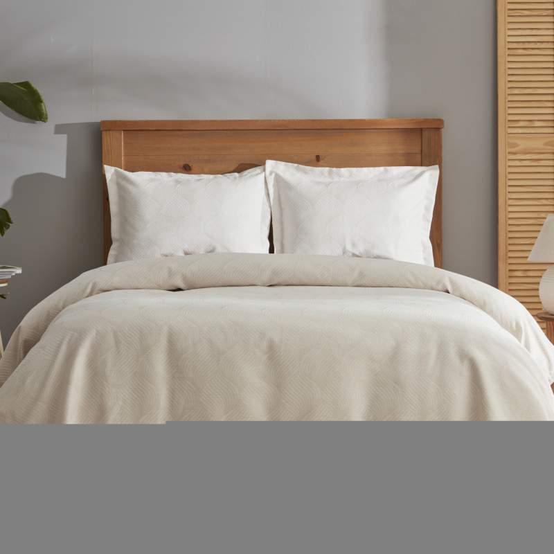 Karaca Home Oyster Double Bedspread Gold