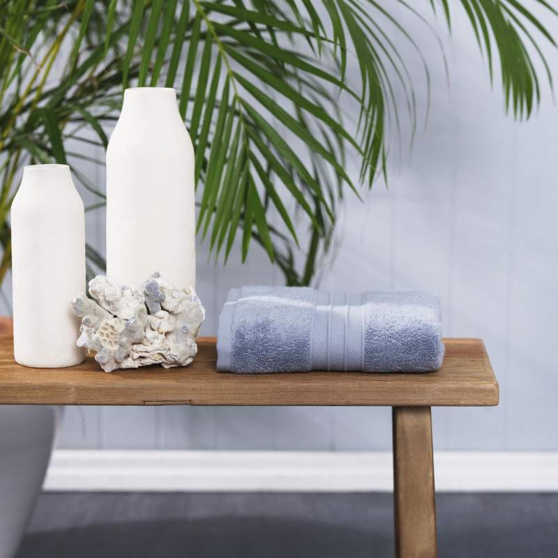 Karaca Home Aquasoft 100% Cotton Face Towel 50 cm x 90 cm Blue Karaca Home Aquasoft 100% Cotton Face Towel 50 cm x 90 cm Blue