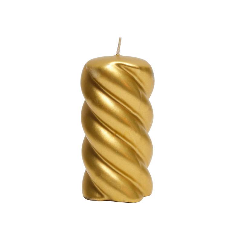 Karaca Home Spin Column Gold Candle Karaca Home Spin Column Gold Candle
