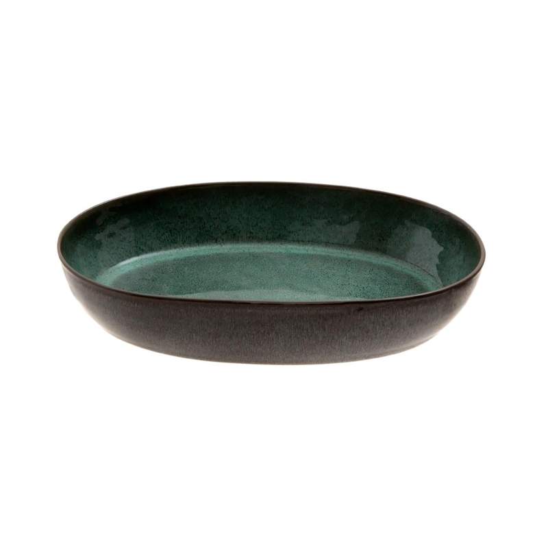 Jumbo Twin Green Boat Plate 29 cm
