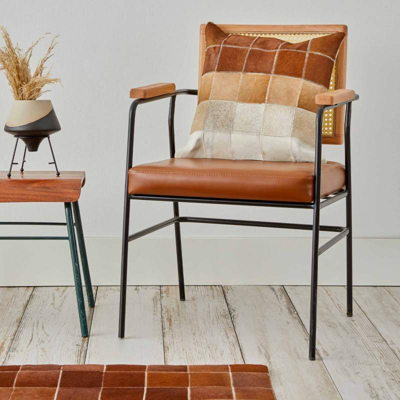 Cashmere Carpet Handmade Safari Rustic Cushion 45x45 cm