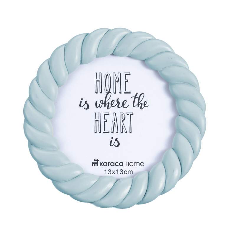 Karaca Home Harmony Round Frame Blue Karaca Home Harmony Round Frame Blue