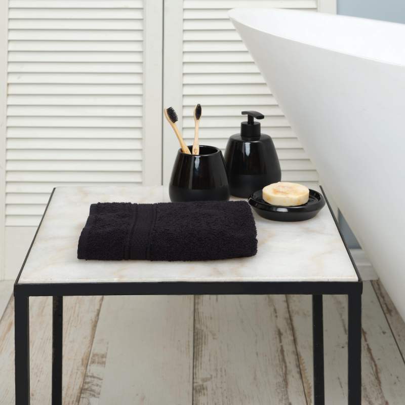 Karaca Home Daily Soft 100% Cotton Face Towel 50x90 cm Black