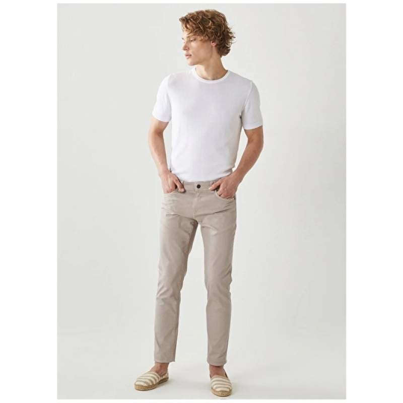 Altınyıldız Classics Normal Waist Slim Fit Slim Fit Taş Men's Trousers 4A1400000101 Altınyıldız Classics Normal Waist Slim Fit Slim Fit Taş Men's Trousers 4A1400000101