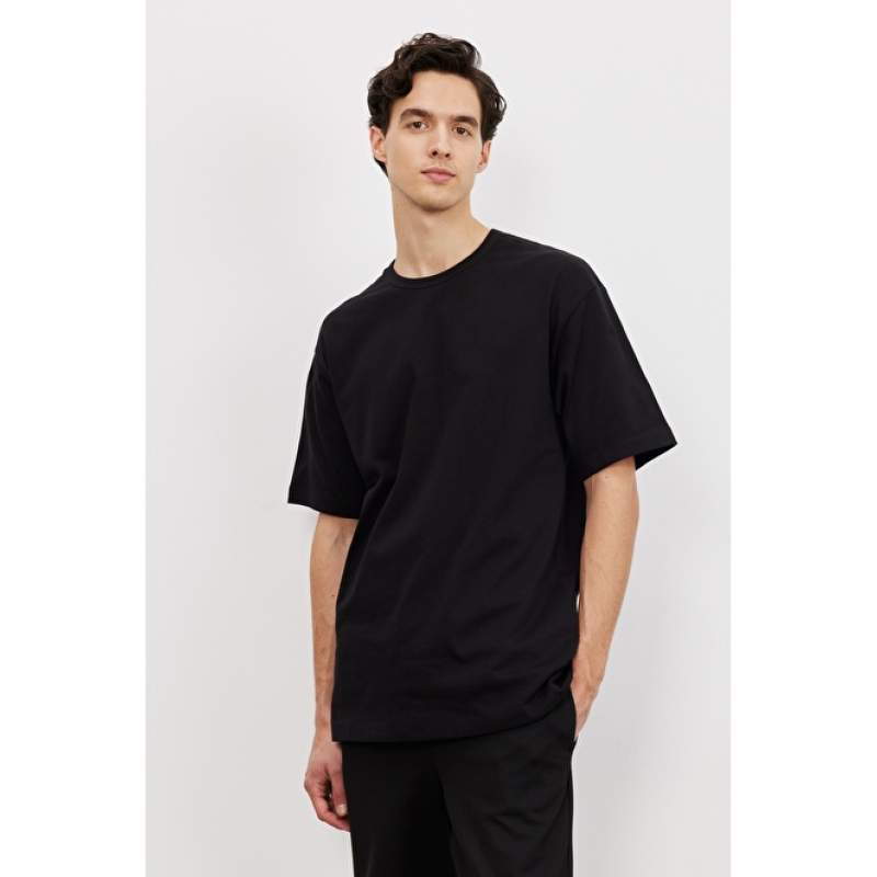 Oversize Fit Crew Neck 100 Cotton Short Sleeve T-Shirt