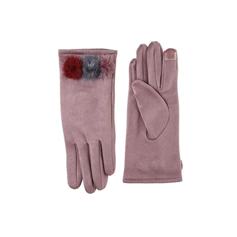 Tvorničke lila ženske rukavice B-163
