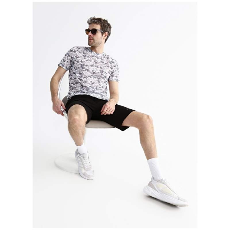 Factory O Neck Printed Gray Men's T-Shirt RIKA Factory O Neck Printed Gray Men's T-Shirt RIKA