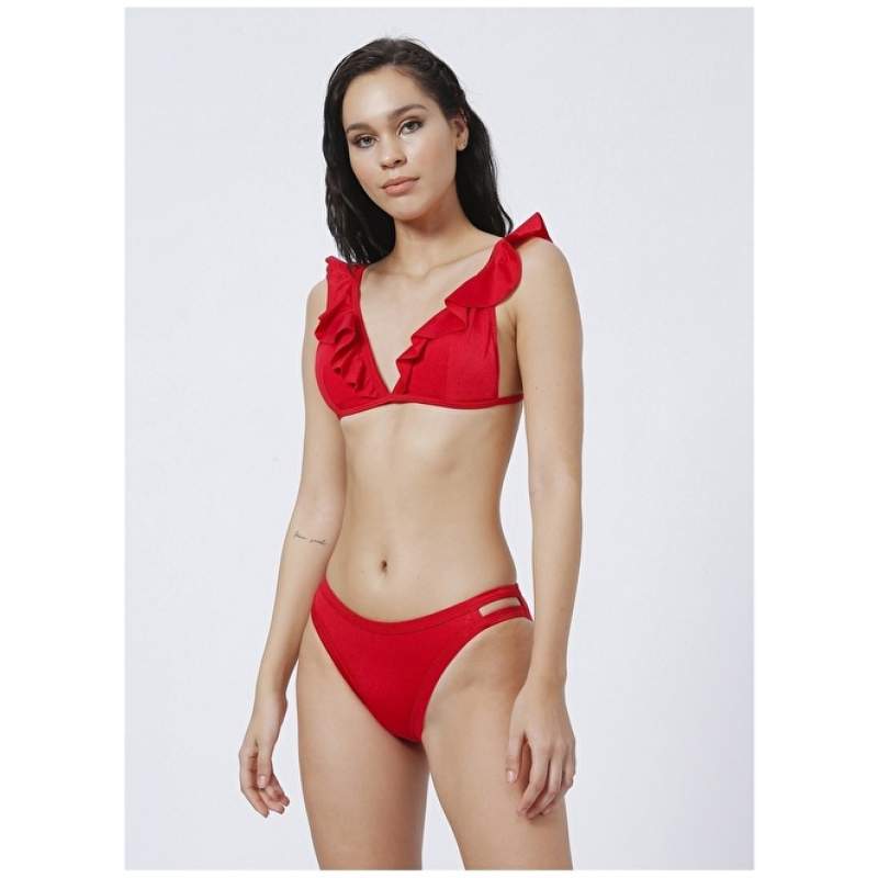 Factory Meto Red Women's Bikini Bottom