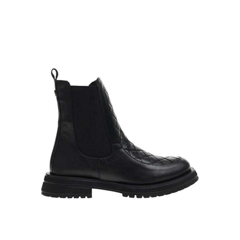 Factory Leather Black Women's Boots PETRO