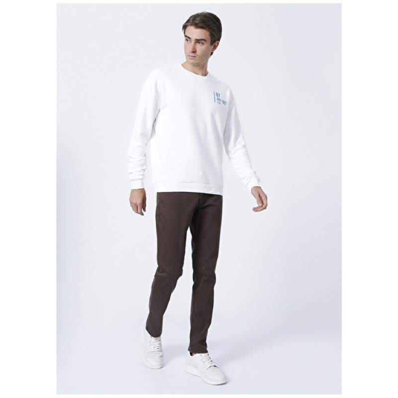 Altınyıldız Classics 4A1400000101 Normal Waist Slim Fit Straight Brown Men's Trousers Altınyıldız Classics 4A1400000101 Normal Waist Slim Fit Straight Brown Men's Trousers