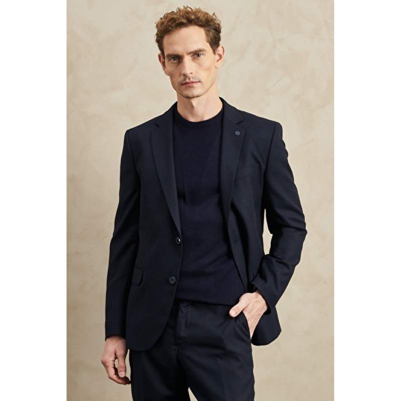 Altınyıldız Classics Normal Waist Regular Fit Navy Blue Men's Suit 4A3022200080