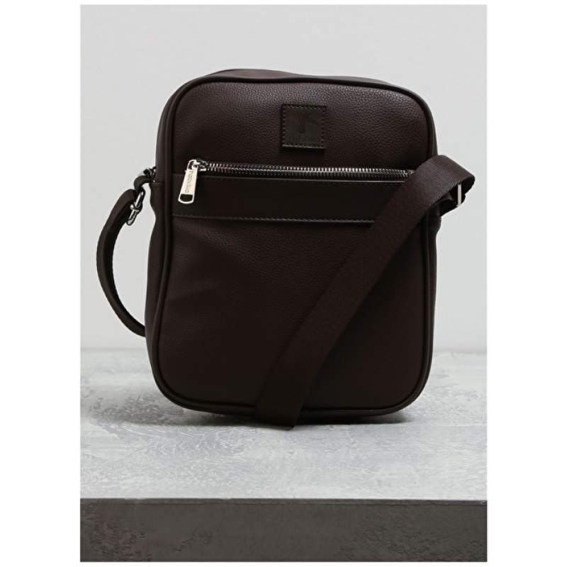 Factory Leather Brown Men's Portfolio Bag 01FB1040