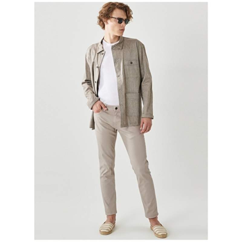 Altınyıldız Classics Normal Waist Slim Fit Slim Fit Taş Men's Trousers 4A1400000101 Altınyıldız Classics Normal Waist Slim Fit Slim Fit Taş Men's Trousers 4A1400000101