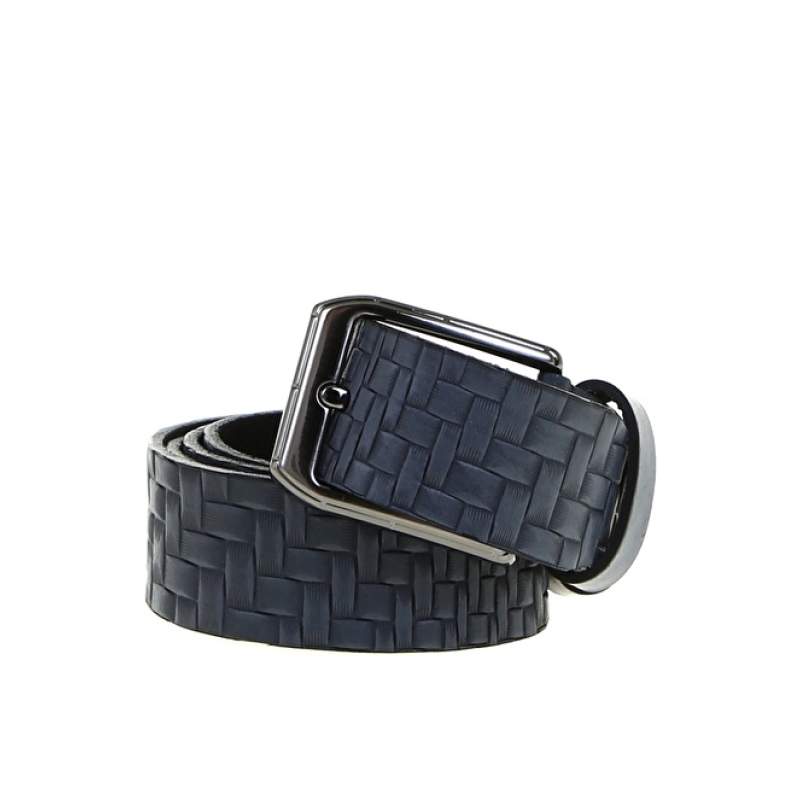Factory Gray Men's Leather Knitted Belt FRK 106