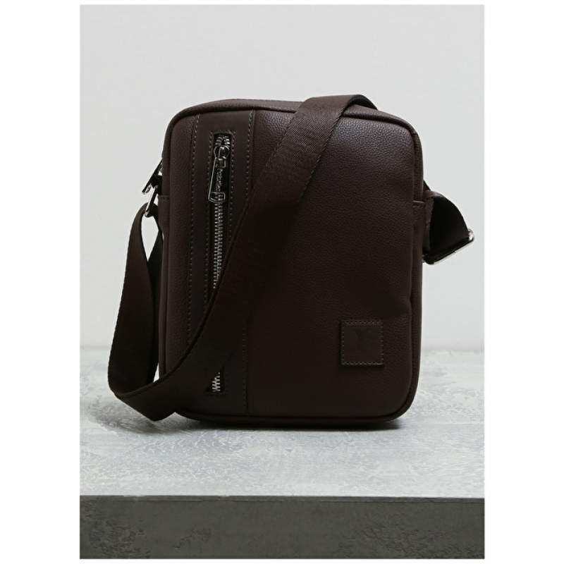 Factory Leather Brown Men's Portfolio Bag 01FB1039