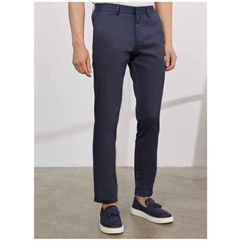 Altınyıldız Classics Normal Waist Skinny Leg Slim Fit Indigo Men's Trousers 4A0123200037 Altınyıldız Classics Normal Waist Skinny Leg Slim Fit Indigo Men's Trousers 4A0123200037