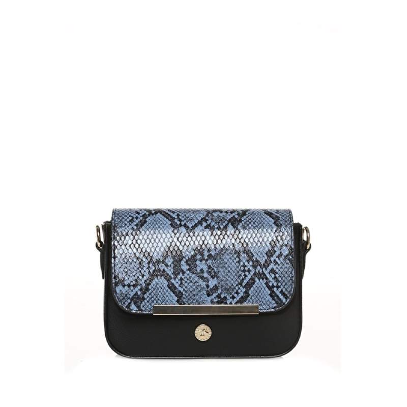 Factory Blue - Black 20x13x7 Women's Messenger Bag YILAN-NEVES Factory Blue - Black 20x13x7 Women's Messenger Bag YILAN-NEVES