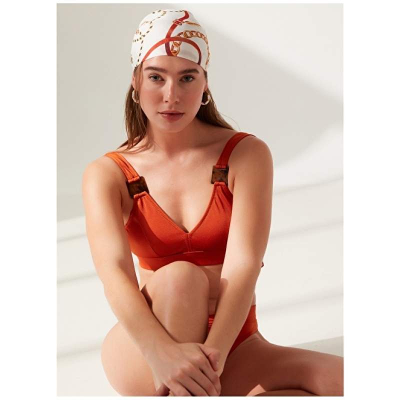 Tvornički tamno narančasti ženski bikini top 23-GOYA