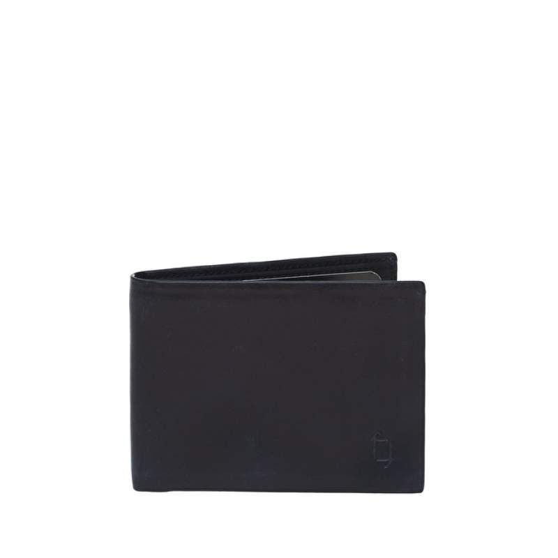 Factory Black Men's Leather Wallet FRK202