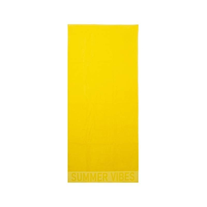 Factory Fab Ss22-10 Yellow Printed Women's Beach Towel