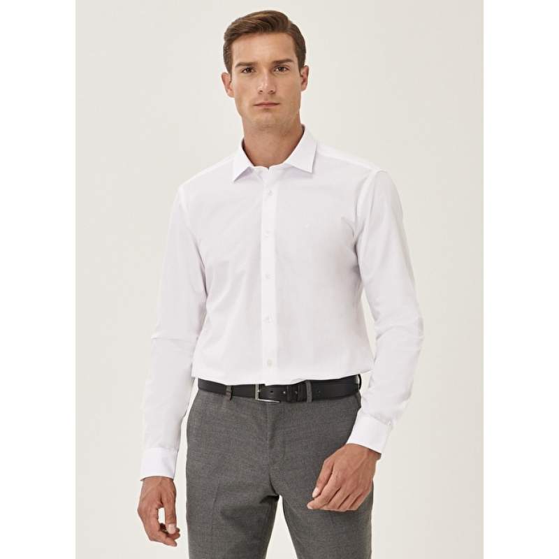 Easy to Iron Slim Fit Classic Collar Cotton Shirt Easy to Iron Slim Fit Classic Collar Cotton Shirt