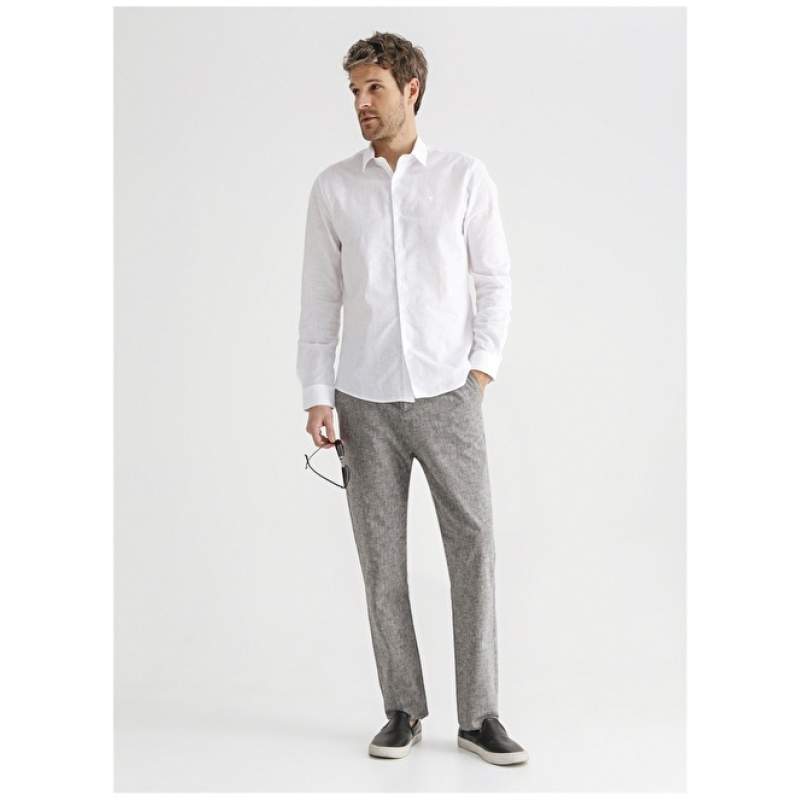 Factory Low Waist Slim Leg Anthracite Men's Chino Pants SAM