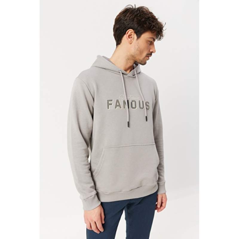 Slim Fit Hooded Cotton Casual Sweatshirt Slim Fit Hooded Cotton Casual Sweatshirt