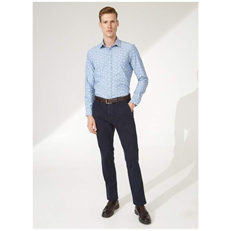 Tvorničke opuštene tamnoplave muške traper hlače s niskim strukom FAB 58