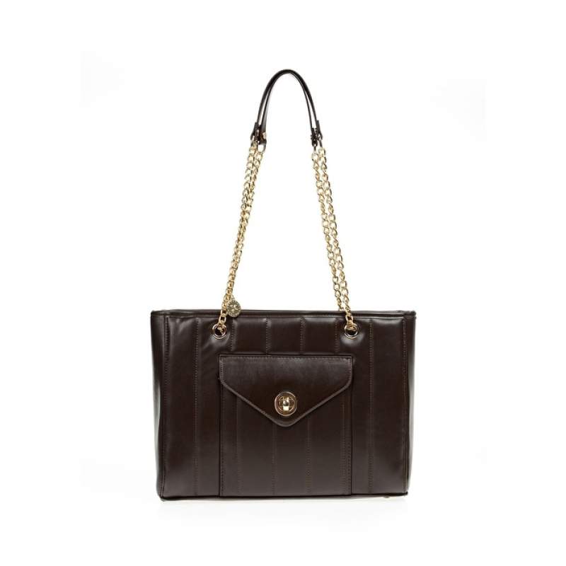 Factory Coffee 36x27x10 Women's Shoulder Bag DIKEY-SACHE