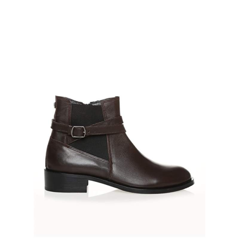 Factory Leather Brown Women's Boots LIMERIA